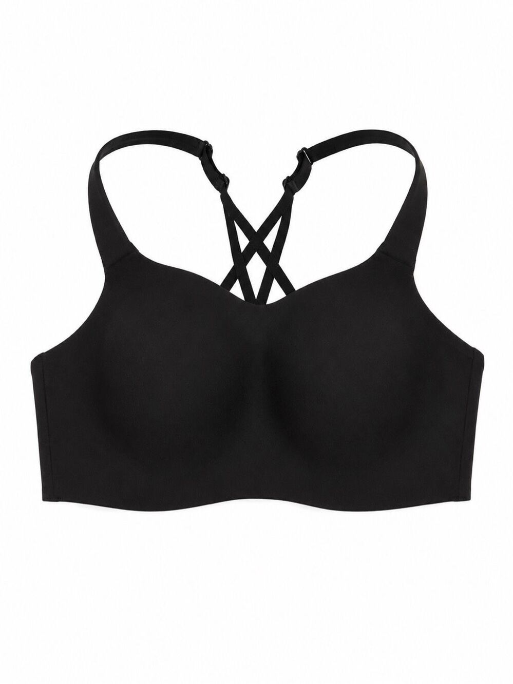 Lululemon AirSupport Bra High Support Black Cross Back Size 34D